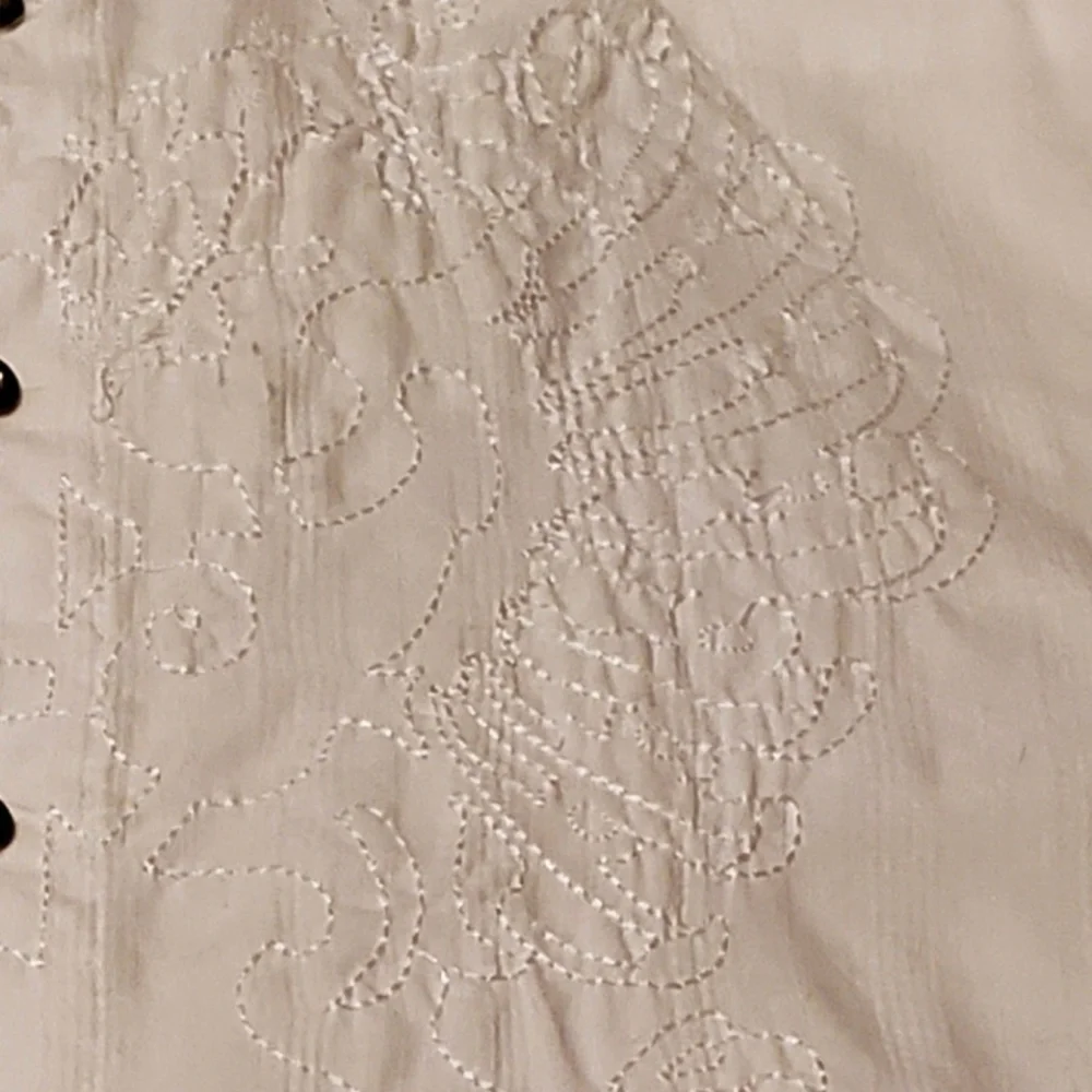 Avirex Shirt Mens Medium Embroidered Western Button Up LS Goth Vintage Y2K Rock - Picture 3 of 7